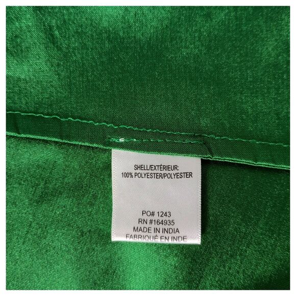 Frances Valentine Dress M Womens Green Lucille Midi Wrap Long Sleeve Polyester - Picture 4 of 6